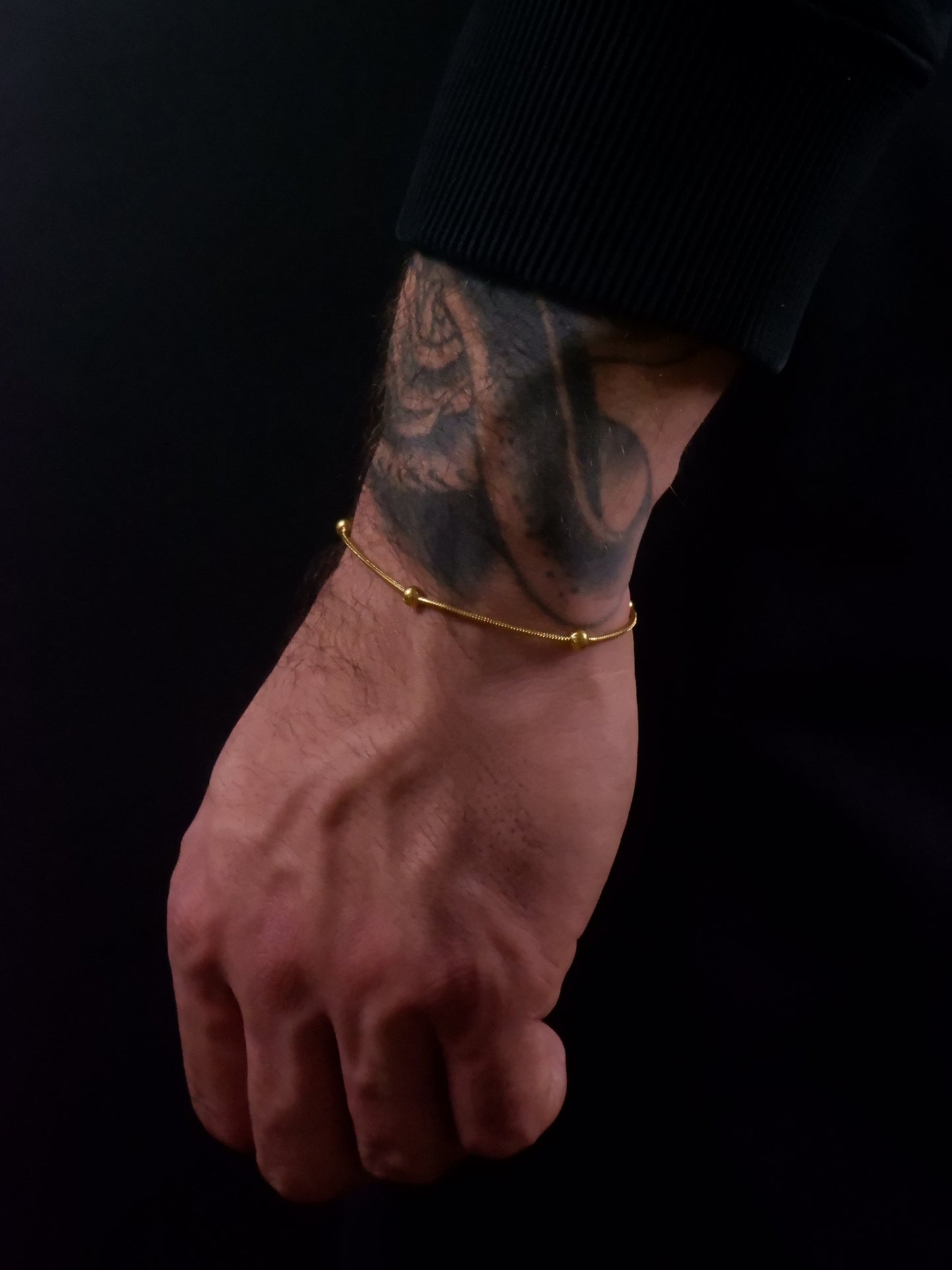Επιχρυσωμένη Ατσάλινη Αλυσίδα - DOT CHAIN BRACELET