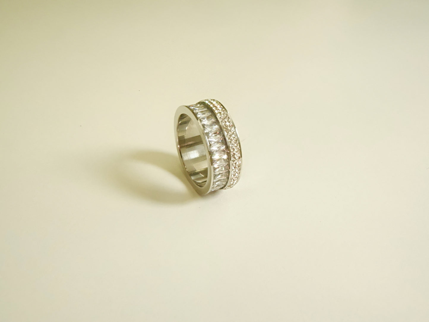 Δαχτυλίδι Ατσάλινο 316 ´ Double Shiny Ring´