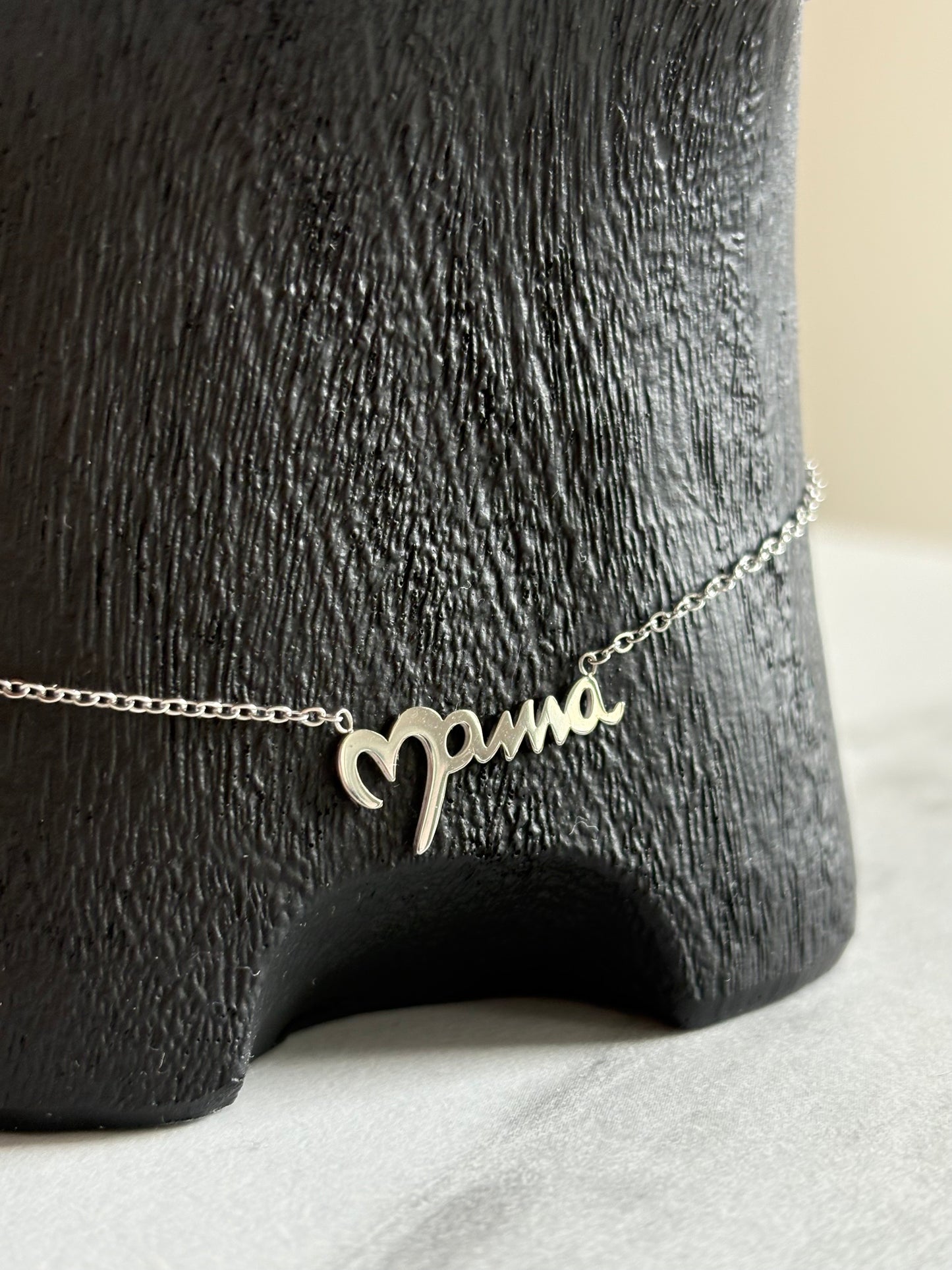 Ατσάλινο Κολιέ ΄Μαμά ΄