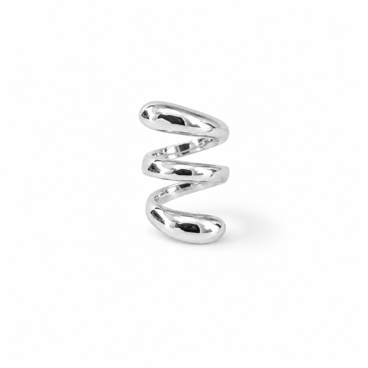 Silver Ring "Stairs"