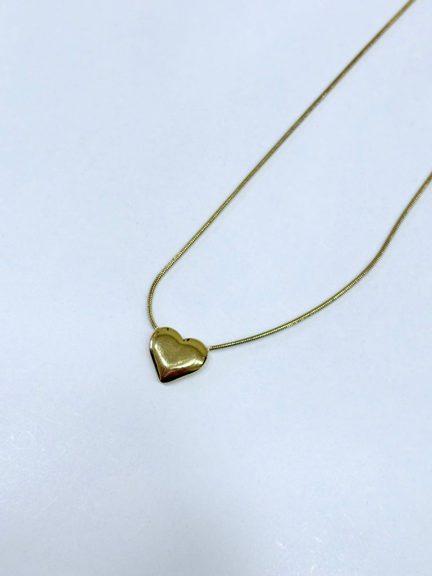 Κολιέ Επιχρυσωμένο Ατσάλι ΄Με Σχέδιο Καρδία΄